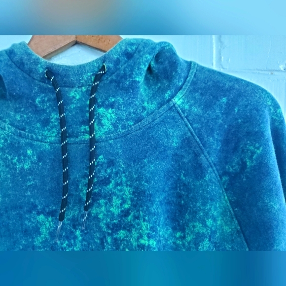 Men's Old Navy Fleece Hoodie. Blue Green. LG - Picture 2 of 7